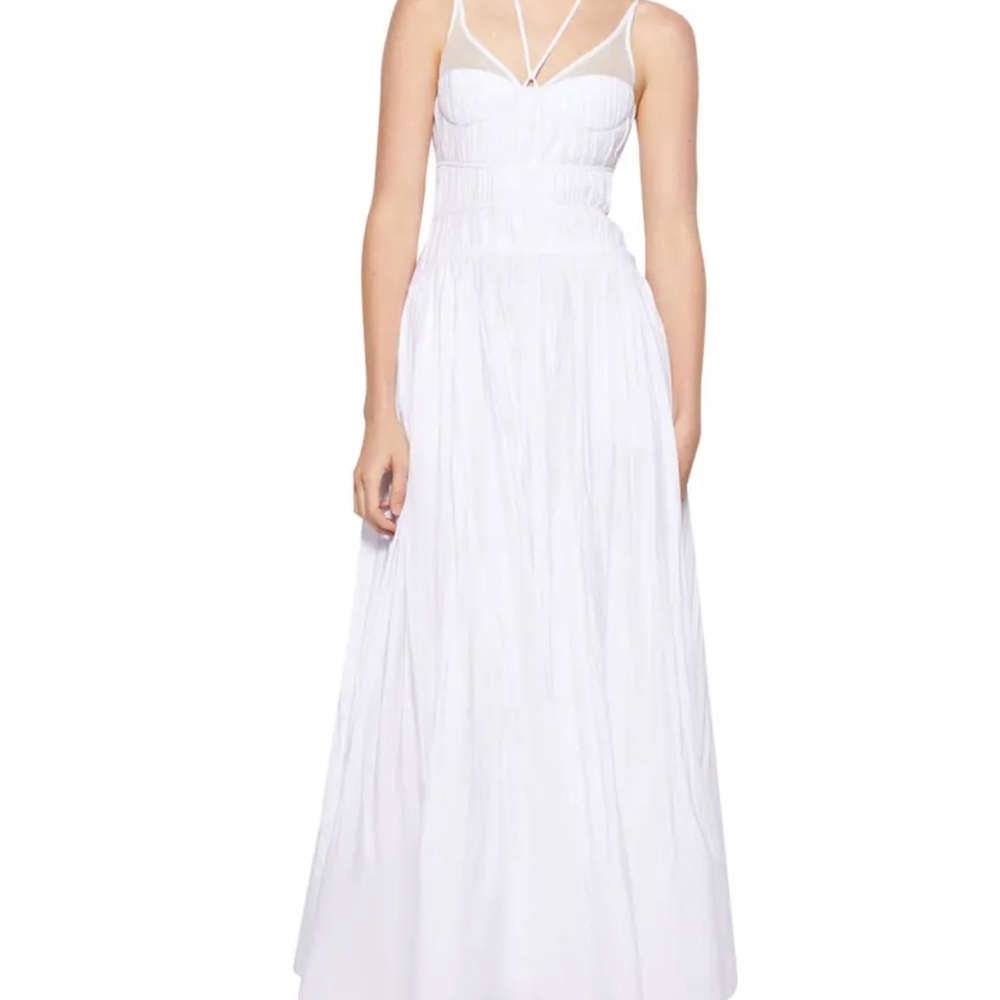 Indy Cotton Blend Plissé Maxi Dress - Picture 4 of 13